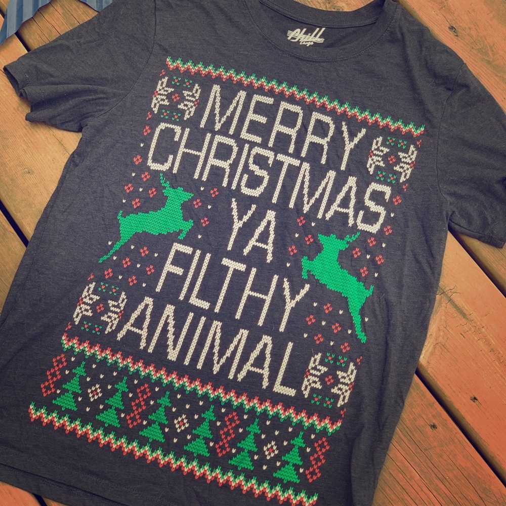 *2/$10* Merry Christmas Ya Filthy Animal Chill Tee